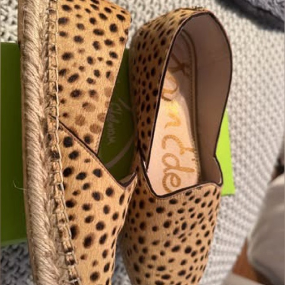 Sam Edelman Tan and Black Espadrilles